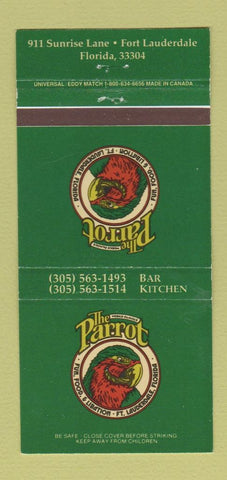 Matchbook Cover - The Parrot Fort Lauderdale FL 30 Strike