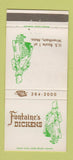 Matchbook Cover - Fontaine's Dickens Wrentham MA 30 Strike