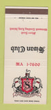 Matchbook Cover - Swan Club Glenwood Landing LI NY 30 Strike