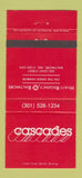 Matchbook Cover - Cascades Hyatt Regency Hotel Baltimore MD 30 Strike