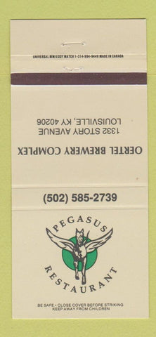 Matchbook Cover - Pegasus Restaurant Louisville KY 30 Strike