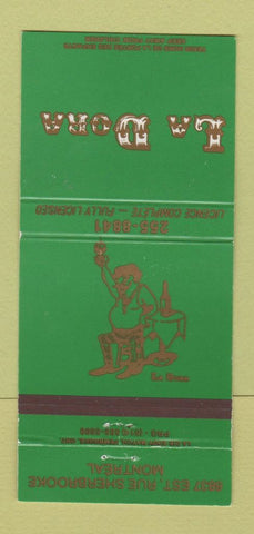 Matchbook Cover - La Dora Montreal QC 30 Strike