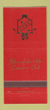 Matchbook Cover - Bloomfield Hills Country Club MI 30 Strike