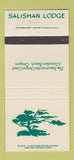 Matchbook Cover - Salishan Lodge Gleneden Beach OR 30 Strike