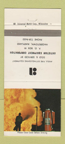 Matchbook Cover - Ansul Fire Extinguishing Hagerstown MD 30 Strike