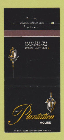 Matchbook Cover - Plantation Moline IL restaurant 30 Strike