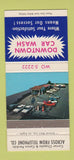 Matchbook Cover - Downtown Car Wash Mobil oil gas Santa Barbara? CA 30 Strike
