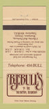 Matchbook Cover - BJ Bull's Brampton ON 30 Strike