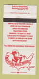 Matchbook Cover - Bald Head Men Club Morehead City NC 30 Strike