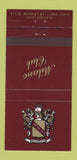 Matchbook Cover - Milano Club Lima OH 30 Strike