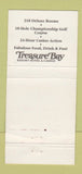 Matchbook Cover - Treasure Bay Hotel Casino 30 Strike
