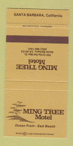 Matchbook Cover - Ming Tree Motel Santa Barbara CA 30 Strike