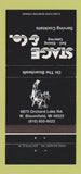 Matchbook Cover - Stage Deli Catering West Bloomfield MI 30 Strike