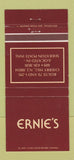 Matchbook Cover - Ernie's Cherry Hill NJ 30 Strike