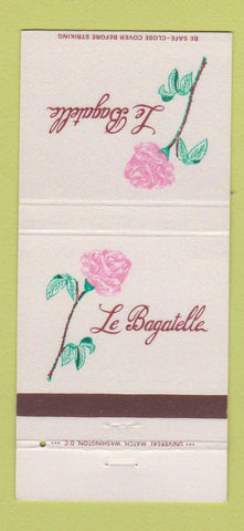 Matchbook Cover - Le Bagatelle Washington DC 30 Strike