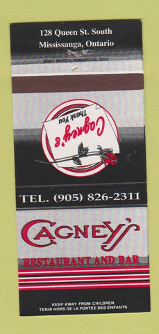 Matchbook Cover - Cagney's Restaurant Mississauga ON 30 Strike