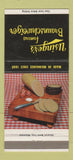 Matchbook Cover - Usinger's Meats Milwaukee WI Braunschweiger WEAR 30 Strike
