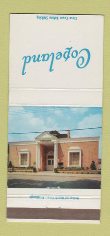 Matchbook Cover - Copeland Funeral Home Coraopolis PA 30 Strike