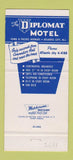 Matchbook Cover - Diplomat Motel Atlantic City NJ 30 Strike