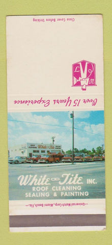 Matchbook Cover - White Tite Roof Cleaning Miami FL SAMPLE 30 Strike