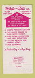 Matchbook Cover - White Tite Roof Cleaning Miami FL SAMPLE 30 Strike