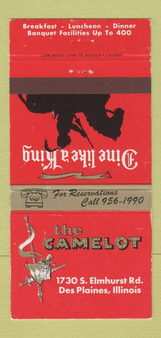 Matchbook Cover - The Camelot Des Plaines IL WEAR 30 Strike
