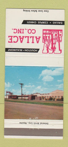 Matchbook Cover - Wallace Steel Houston Beaumont Dallas TX 30 Strike