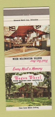 Matchbook Cover - Wagon Wheel Rockton IL 30 Strike