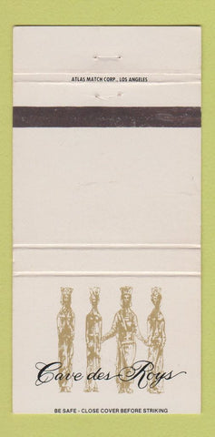 Matchbook Cover - Cave Des Roys Los Angeles CA Club 30 Strike