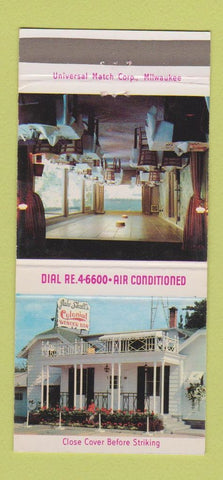 Matchbook Cover - Colonial Wonder Bar Appleton WI 30 Strike