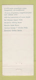 Matchbook Cover - Americana Hotel Miami Beach FL Medallion Room 30 Strike
