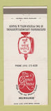 Matchbook Cover - Crown Room English Pub Milwaukee WI 30 Strike