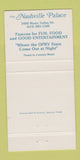 Matchbook Cover - Fiddlers Inn Nashville TN 30 Strike