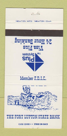Matchbook Cover - Fort Lupton State Bank Colorado 30 Strike