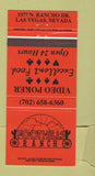 Matchbook Cover - Foothills Ranch Las Vegas NV 30 Strike