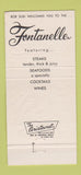 Matchbook Cover - Bob Susi's Fontanelle Columbus OH 30 Strike