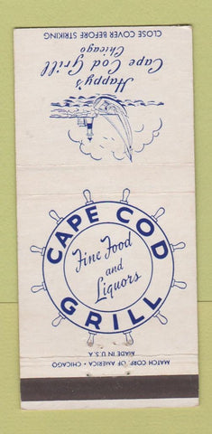 Matchbook Cover - Cape Cod Grill Chicago IL 30 Strike