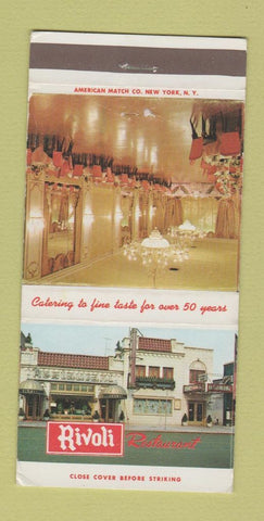 Matchbook Cover - Rivoli Restaurant Brooklyn NY WEAR 30 Strike