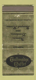 Matchbook Cover - Tallmadge Buffet OH 30 Strike