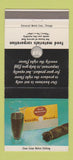 Matchbook Cover - Food Materials Corp Chicago IL 30 Strike