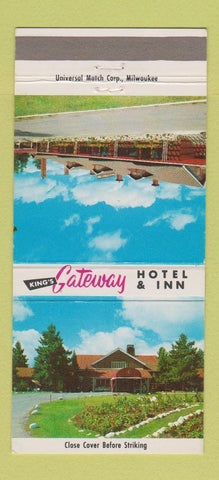 Matchbook Cover - King's Gateway Hotel Inn Land O'Lakes WI 30 Strike