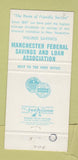 Matchbook Cover - Manchester Federal Savings NH 30 Strike