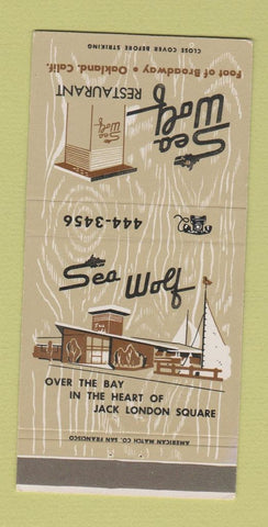 Matchbook Cover - Sea Wolf Restaurant Oakland CA 30 Strike