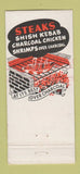 Matchbook Cover - George Diamond Steak House Antioch IL 30 Strike