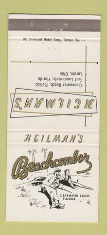 Matchbook Cover - Beachcomber Heilman's Lorain OH Clearwater Beach FL 30 Strike