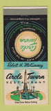 Matchbook Cover - Circle Tower Restaurant Indianapolis IN 30 Strike