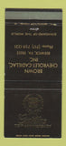 Matchbook Cover - Brown Chevrolet Cadillac Berwick PA 30 Strike
