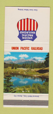 Matchbook Cover - Union Pacific Railroad Rocky Mountain National Park 30 Strike