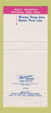 Matchbook Cover - Union Pacific Railroad Rocky Mountain National Park 30 Strike
