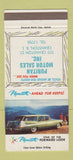 Matchbook Cover - Plymouth Puritan Motors Cranston RI 30 Strike